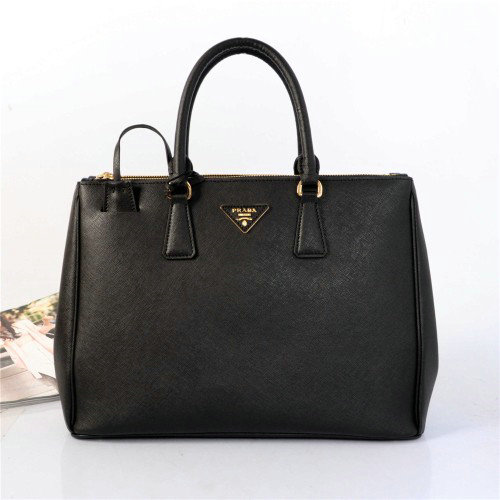 2014 Prada saffiano calfskin tote bag BN1786 black